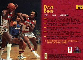 1996-97 Topps Stars - Finest Refractors #107 Dave Bing Back