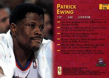 1996-97 Topps Stars - Finest Refractors #116 Patrick Ewing Back