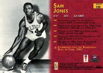 1996-97 Topps Stars - Finest Refractors #123 Sam Jones Back