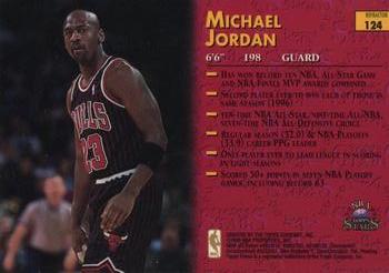 1996-97 Topps Stars - Finest Refractors #124 Michael Jordan Back