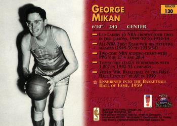 1996-97 Topps Stars - Finest Refractors #130 George Mikan Back