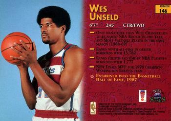 1996-97 Topps Stars - Finest Refractors #146 Wes Unseld Back