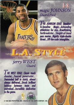 1996-97 Topps Stars - Imagine #I-8 Magic Johnson / Jerry West Back