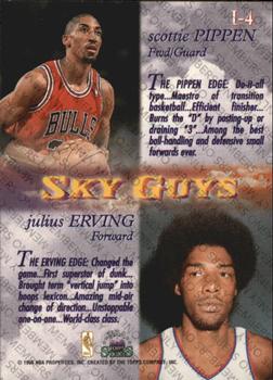 1996-97 Topps Stars - Imagine Members Only #I-4 Scottie Pippen / Julius Erving Back