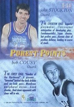 1996-97 Topps Stars - Imagine Members Only #I-14 John Stockton / Bob Cousy Back