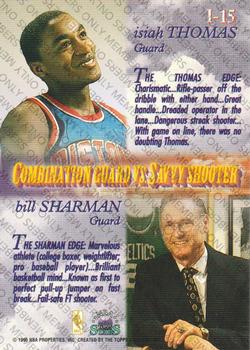 1996-97 Topps Stars - Imagine Members Only #I-15 Isiah Thomas / Bill Sharman Back