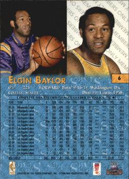 1996-97 Topps Stars - Members Only #6 Elgin Baylor Back