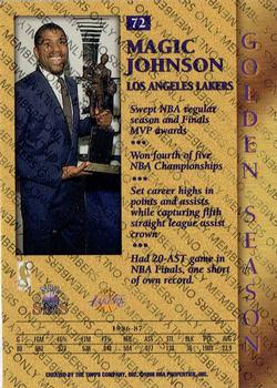 1996-97 Topps Stars - Members Only #72 Magic Johnson Back