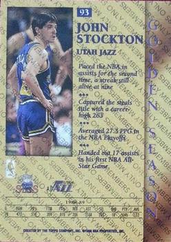 1996-97 Topps Stars - Members Only #93 John Stockton Back