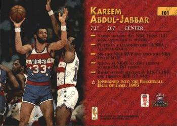 1996-97 Topps Stars - Members Only #101 Kareem Abdul-Jabbar Back
