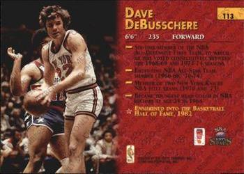 1996-97 Topps Stars - Members Only #113 Dave DeBusschere Back