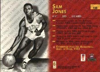 1996-97 Topps Stars - Members Only #123 Sam Jones Back