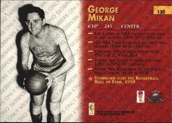 1996-97 Topps Stars - Members Only #130 George Mikan Back