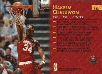 1996-97 Topps Stars - Members Only #133 Hakeem Olajuwon Back