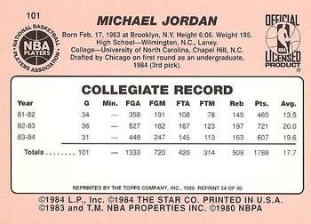 1996-97 Topps Stars - Reprints #24 Michael Jordan Back