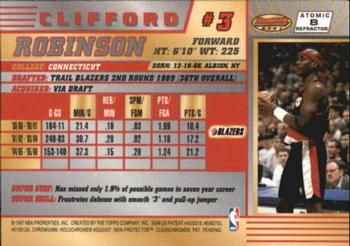 1996-97 Bowman's Best - Atomic Refractors #8 Clifford Robinson Back