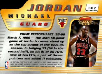 1996-97 Bowman's Best - Cuts Refractors #BC2 Michael Jordan Back