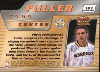 1996-97 Bowman's Best - Picks Refractors #BP8 Todd Fuller Back