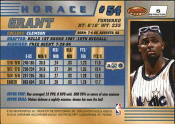 1996-97 Bowman's Best - Refractors #5 Horace Grant Back