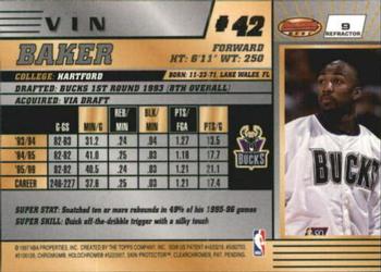 1996-97 Bowman's Best - Refractors #9 Vin Baker Back
