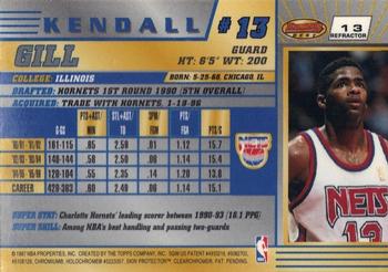 1996-97 Bowman's Best - Refractors #13 Kendall Gill Back
