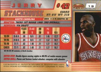 1996-97 Bowman's Best - Refractors #19 Jerry Stackhouse Back