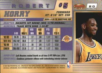1996-97 Bowman's Best - Refractors #20 Robert Horry Back
