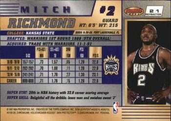 1996-97 Bowman's Best - Refractors #21 Mitch Richmond Back