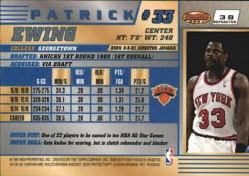 1996-97 Bowman's Best - Refractors #38 Patrick Ewing Back
