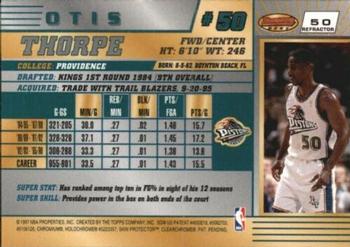 1996-97 Bowman's Best - Refractors #50 Otis Thorpe Back