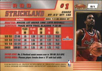 1996-97 Bowman's Best - Refractors #51 Rod Strickland Back