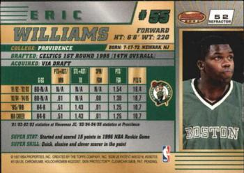 1996-97 Bowman's Best - Refractors #52 Eric Williams Back