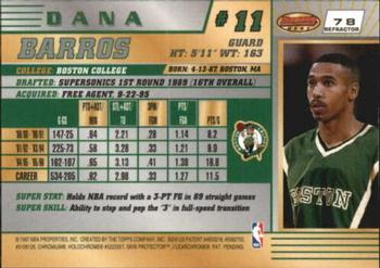 1996-97 Bowman's Best - Refractors #78 Dana Barros Back