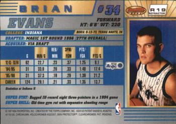 1996-97 Bowman's Best - Refractors #R19 Brian Evans Back