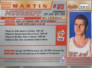 1996-97 Bowman's Best - Refractors #R24 Martin Muursepp Back