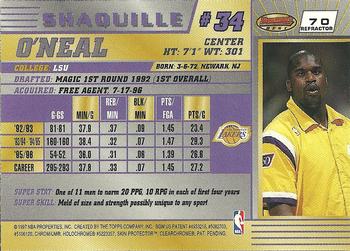 1996-97 Bowman's Best - Refractors #70 Shaquille O'Neal Back