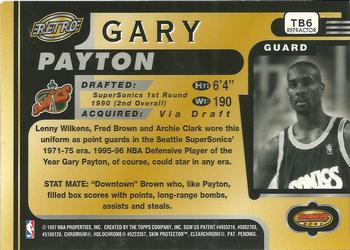 1996-97 Bowman's Best - Refractors #TB6 Gary Payton Back
