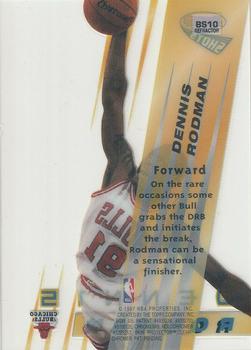 1996-97 Bowman's Best - Shots Refractor #BS10 Dennis Rodman Back