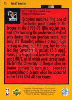 1996-97 Collector's Choice - You Crash the Game Scoring Silver Exchange (Series One) #R5 Terrell Brandon Back
