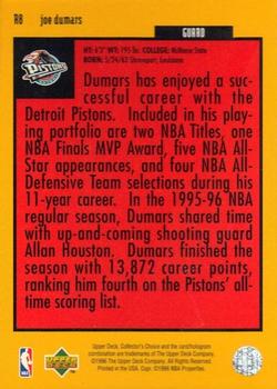 1996-97 Collector's Choice - You Crash the Game Scoring Silver Exchange (Series One) #R8 Joe Dumars Back