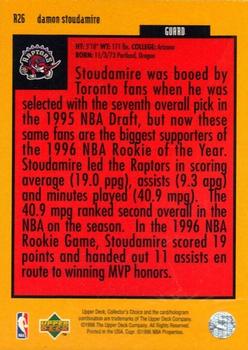 1996-97 Collector's Choice - You Crash the Game Scoring Silver Exchange (Series One) #R26 Damon Stoudamire Back