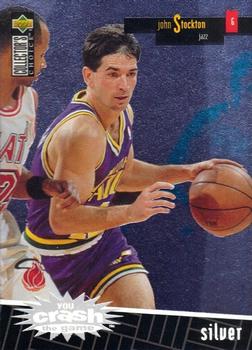 1996-97 Collector's Choice - You Crash the Game Scoring Silver Exchange (Series One) #R27 John Stockton Front