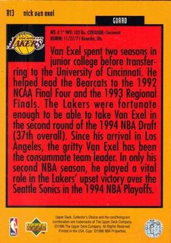 1996-97 Collector's Choice - You Crash the Game Scoring Silver Exchange (Series Two) #R13 Nick Van Exel Back