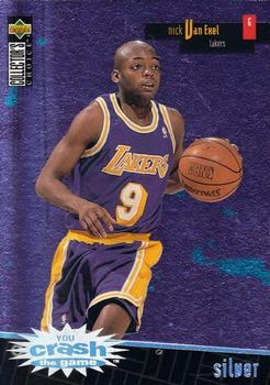 1996-97 Collector's Choice - You Crash the Game Scoring Silver Exchange (Series Two) #R13 Nick Van Exel Front