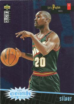 1996-97 Collector's Choice - You Crash the Game Scoring Silver Exchange (Series Two) #R25 Gary Payton Front
