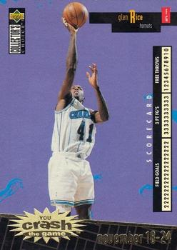 1996-97 Collector's Choice - You Crash the Game Scoring Gold (Series One) #C3 Glen Rice Front