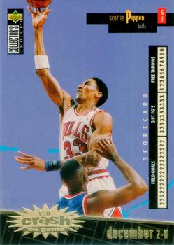 1996-97 Collector's Choice - You Crash the Game Scoring Gold (Series One) #C4 Scottie Pippen Front