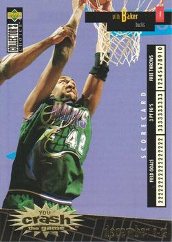 1996-97 Collector's Choice - You Crash the Game Scoring Gold (Series One) #C15 Vin Baker Front