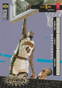 1996-97 Collector's Choice - You Crash the Game Scoring Gold (Series One) #C25 Shawn Kemp Front
