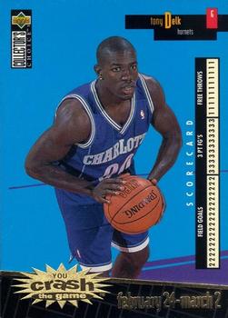 1996-97 Collector's Choice - You Crash the Game Scoring Gold (Series Two) #C3 Tony Delk Front